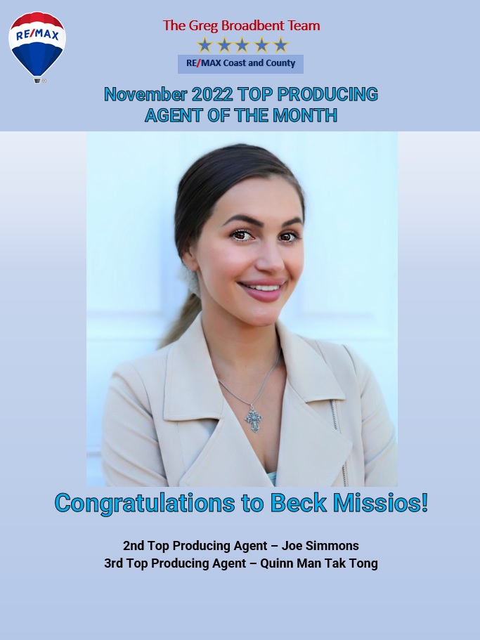 preferred realtor of the month Beck Missios